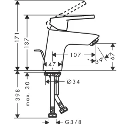 Robinet Lavabo Et Vasque|Hansgrohe Mitigeur de lavabo Logis Loop