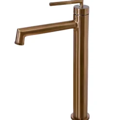 Robinet Lavabo Et Vasque|Essebagno Mitigeur de lavabo haut cuivre brossé Portofino