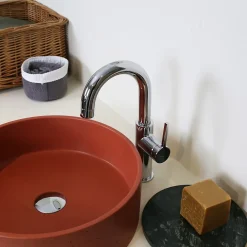 Robinet Lavabo Et Vasque|Essebagno Mitigeur de lavabo haut chrome Reflet