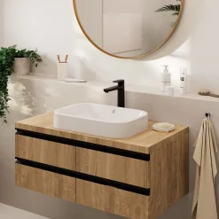 Hansgrohe Mitigeur de lavabo haut noir mat Vernis Blend 190