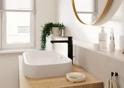 Hansgrohe Mitigeur de lavabo haut noir mat Vernis Blend 190