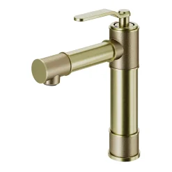 GoodHome Mitigeur de lavabo Laiton Sauga