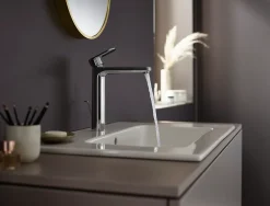 Robinet Lavabo Et Vasque|Hansgrohe Mitigeur de lavabo lave-mains chrome Vernis Blend 190