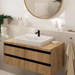Hansgrohe Mitigeur de lavabo lave-mains noir mat Vernis Blend 70