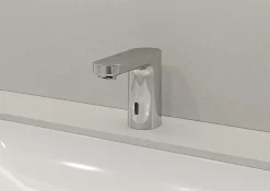 Robinet Lavabo Et Vasque|Hansgrohe Mitigeur de lavabo électronique en eau froide sur batterie, chrome, Vernis Blend