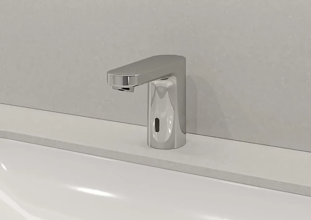 Robinet Lavabo Et Vasque|Hansgrohe Mitigeur de lavabo électronique en eau froide sur batterie, chrome, Vernis Blend