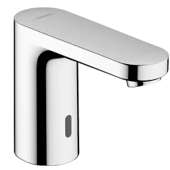 Robinet Lavabo Et Vasque|Hansgrohe Mitigeur de lavabo électronique avec pré-réglage de la température sur batterie, chrome, Vernis Blend