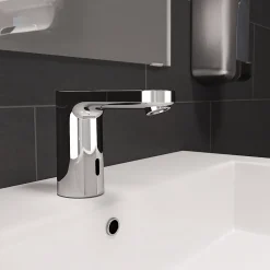 Robinet Lavabo Et Vasque|Hansgrohe Mitigeur de lavabo électronique avec pré-réglage de la température sur batterie, chrome, Vernis Blend