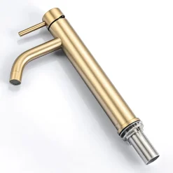 Lomazoo Mitigeur de lavabo doré Midas