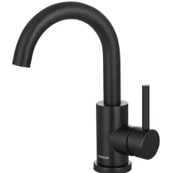 Lomazoo Mitigeur de lavabo noir Styx
