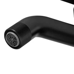 Robinet Lavabo Et Vasque|GoodHome Mitigeur de lavabo M noir mat, Selenga