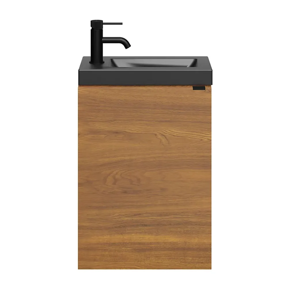 Robinet Lavabo Et Vasque|GoodHome Mitigeur de lavabo M noir mat, Selenga