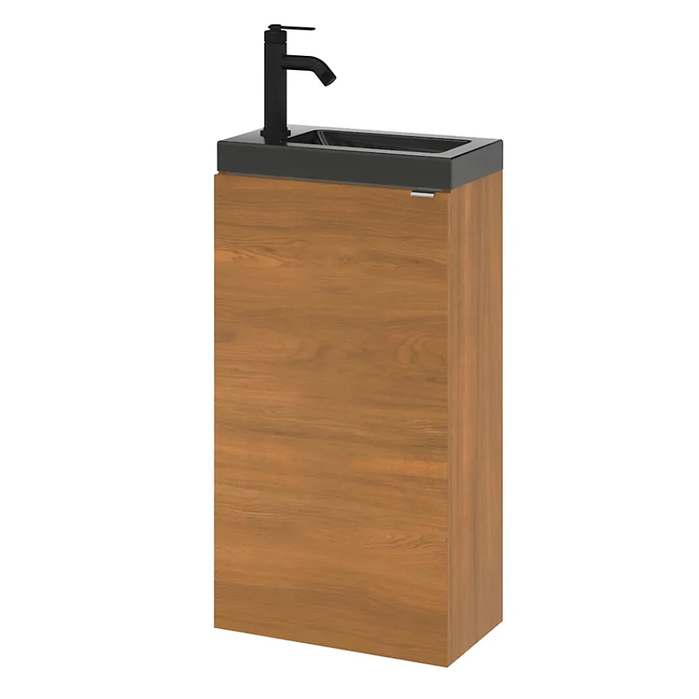 Robinet Lavabo Et Vasque|GoodHome Mitigeur de lavabo M noir mat, Selenga