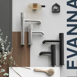 GoodHome Mitigeur de lavabo M, noir, Levanna