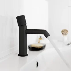 GoodHome Mitigeur de lavabo M, noir, Levanna
