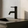 Robinet Lavabo Et Vasque|GoodHome Mitigeur de lavabo M noir mat, Owens