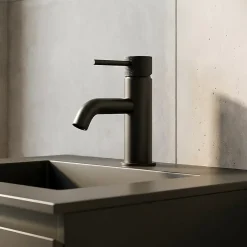 Robinet Lavabo Et Vasque|GoodHome Mitigeur de lavabo M noir mat, Owens