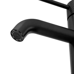 Robinet Lavabo Et Vasque|GoodHome Mitigeur de lavabo M noir mat, Owens