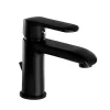 Robinet Lavabo Et Vasque|Kramer Mitigeur de lavabo mécanique H.14,6 cm, noir mat, Colors