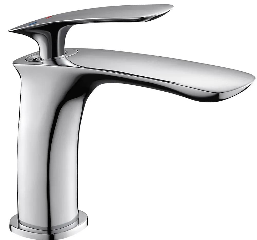 Robinet Lavabo Et Vasque|Edouard Rousseau Mitigeur de lavabo mécanique chrome, Orkid