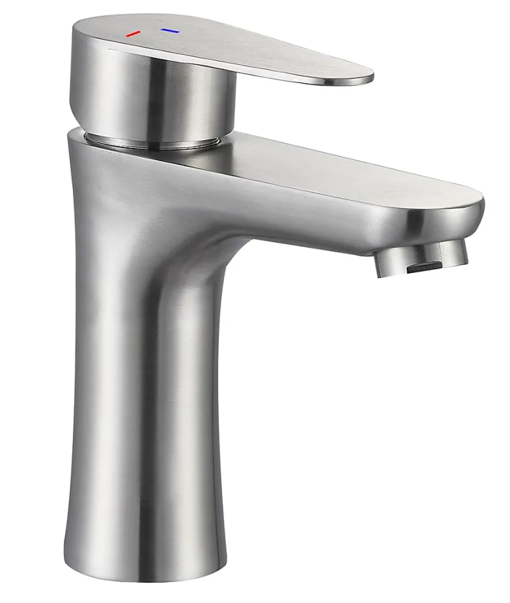 Edouard Rousseau Mitigeur de lavabo mécanique inox, Onabi
