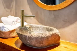 Edouard Rousseau Mitigeur de lavabo mécanique laiton brossé, Orcus