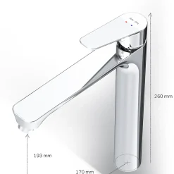 Am.Pm Europe Mitigeur de lavabo Mitigeur Salle de Bain Robinet de lavabo, Chromé, taille L, FTA92000 AM.PM