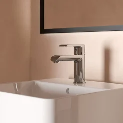 Robinet Lavabo Et Vasque|Kramer Mitigeur de lavabo monotrou H.14,6 cm, chrome, Colors