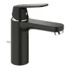 Robinet Lavabo Et Vasque|Grohe Mitigeur de lavabo noir Eurosmart Cosmo