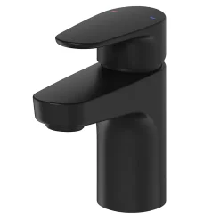 Robinet Lavabo Et Vasque|GoodHome Mitigeur de lavabo noir Cavally S