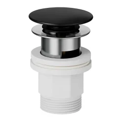 GoodHome Mitigeur de lavabo noir Selenga XL