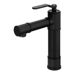 Robinet Lavabo Et Vasque|GoodHome Mitigeur de lavabo noir Sauga