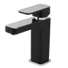 Cooke & Lewis Mitigeur de lavabo noir H.16,6 cm GoodHome Pazar