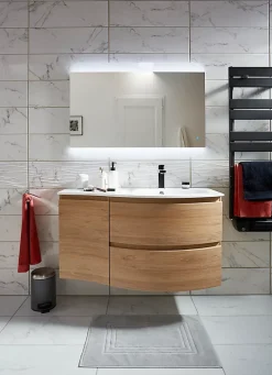 Cooke & Lewis Mitigeur de lavabo noir H.16,6 cm GoodHome Pazar