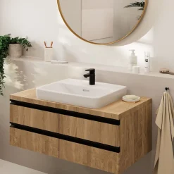 Hansgrohe Mitigeur de lavabo noir mat Vernis Blend 70