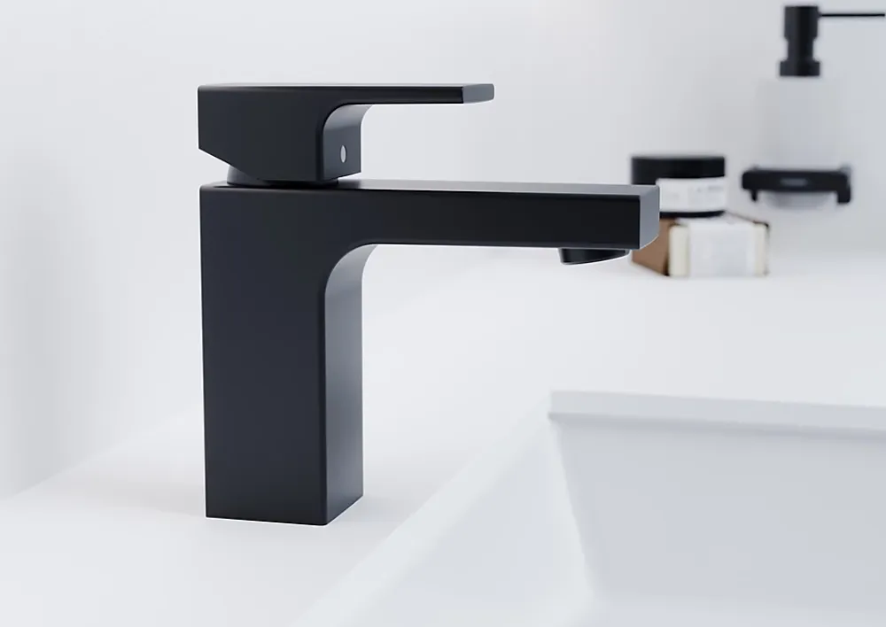 Robinet Lavabo Et Vasque|Hansgrohe Mitigeur de lavabo noir mat Vernis Shape 100