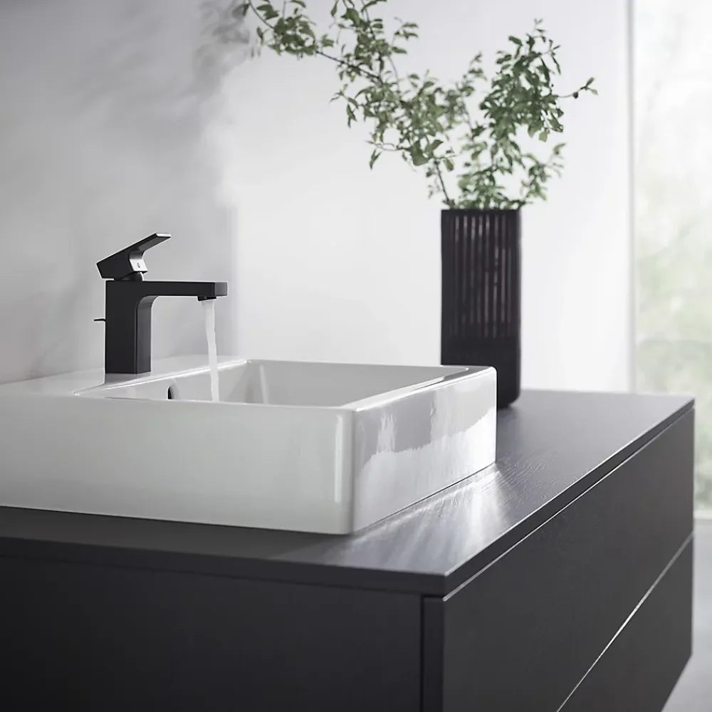 Robinet Lavabo Et Vasque|Hansgrohe Mitigeur de lavabo noir mat Vernis Shape 100