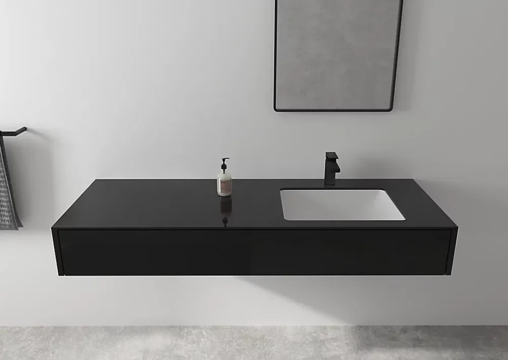 Robinet Lavabo Et Vasque|Hansgrohe Mitigeur de lavabo noir mat Vernis Shape 100