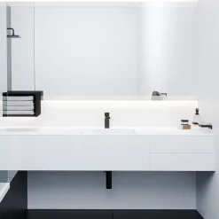 Robinet Lavabo Et Vasque|Hansgrohe Mitigeur de lavabo noir mat Vernis Shape 100