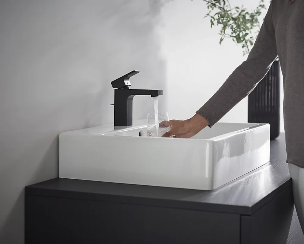 Robinet Lavabo Et Vasque|Hansgrohe Mitigeur de lavabo noir mat Vernis Shape 100