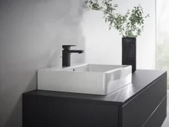 Robinet Lavabo Et Vasque|Hansgrohe Mitigeur de lavabo noir mat Vernis Shape 100