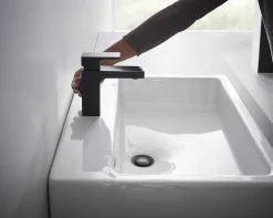 Robinet Lavabo Et Vasque|Hansgrohe Mitigeur de lavabo noir mat Vernis Shape 100