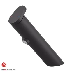GoodHome Mitigeur de lavabo noir mat Nyasa