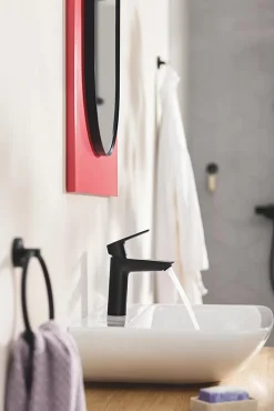 Robinet Lavabo Et Vasque|Grohe Mitigeur de lavabo noir taille S, Start