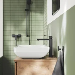 Grohe Mitigeur de lavabo noir taille XL, Dice