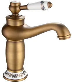 Edouard Rousseau Mitigeur de lavabo vieux bronze Marple