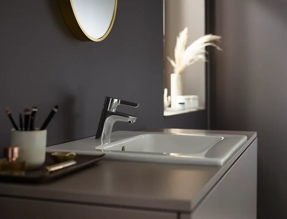 Robinet Lavabo Et Vasque|Hansgrohe Mitigeur de lavabo Waterforms Eco chromé