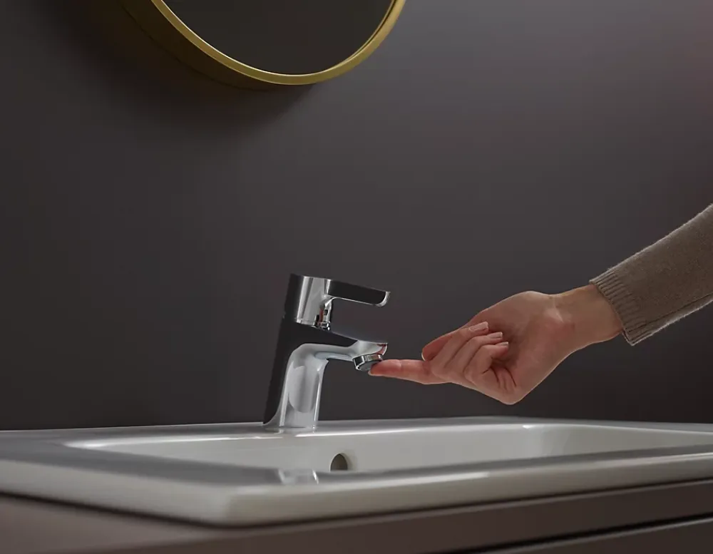 Robinet Lavabo Et Vasque|Hansgrohe Mitigeur de lavabo Waterforms Eco chromé