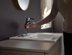 Robinet Lavabo Et Vasque|Hansgrohe Mitigeur de lavabo Waterforms Eco chromé