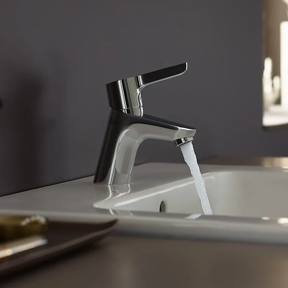 Robinet Lavabo Et Vasque|Hansgrohe Mitigeur de lavabo Waterforms Eco chromé